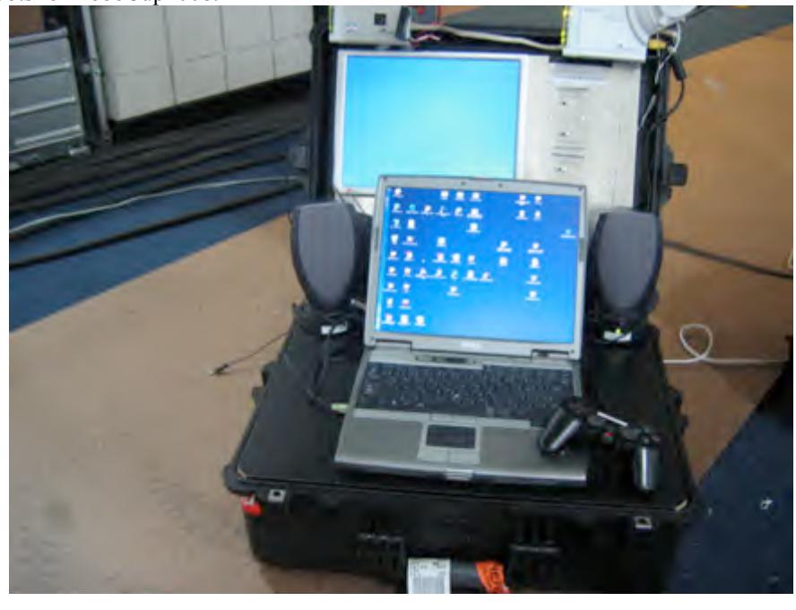 we packaged everything we need for the robot operation in one suitcase