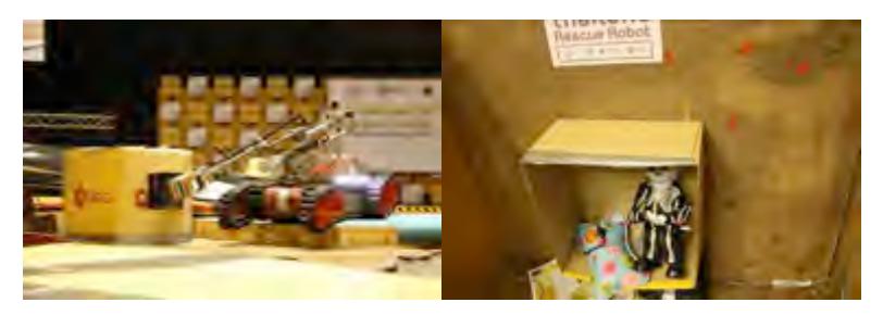 The RMUTR Robot searching and identifying victim