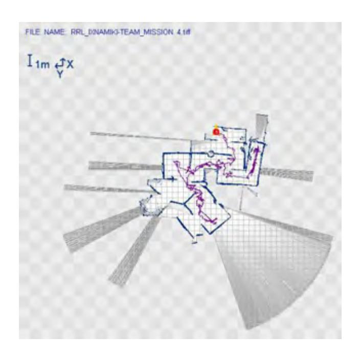 Fig. 3 Example of a map obtained by the laser sensor.