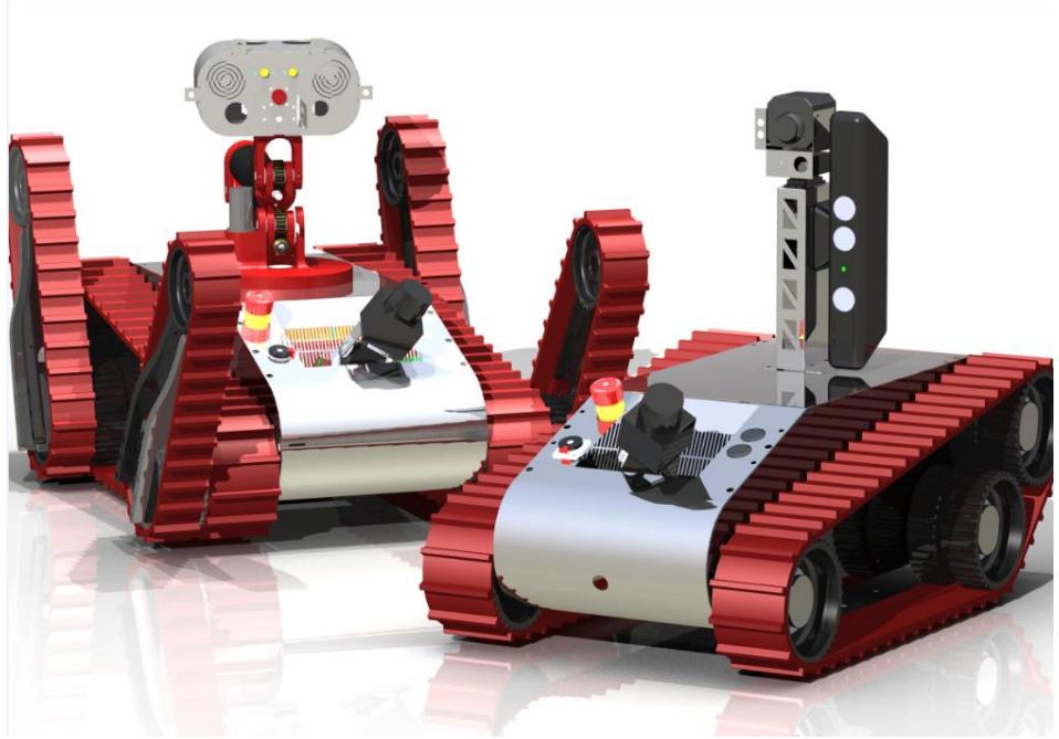 Figure 1: Rendered Image of both robots