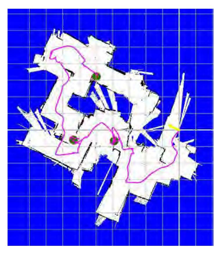 Automatic map generated by software