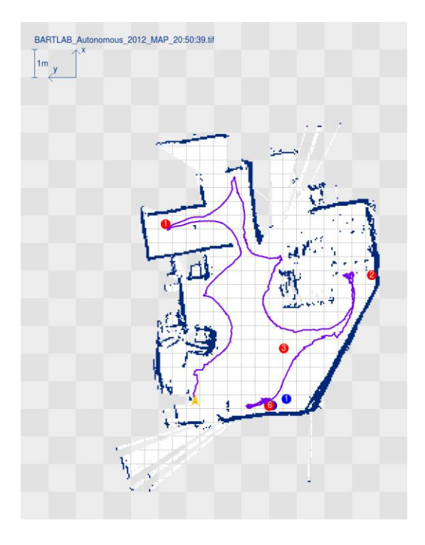 Generated map from Thailand Robot Rescue Championship