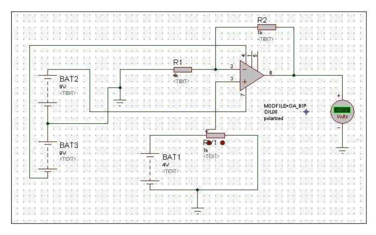 Fig 7.1: DAQ CO2 sensor circuit, this circuit is based in only non inverted amplifier to fit CO₂ sensor directly to A/D converter located inside of microcontroller.