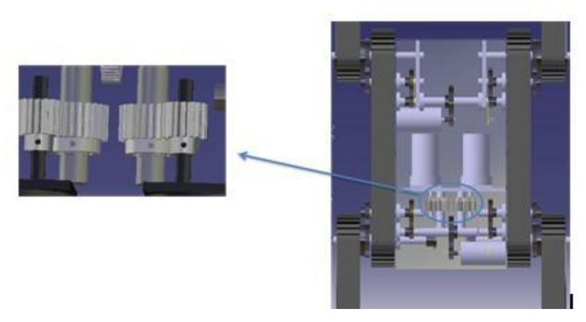 First stage of Xaac's transmission.