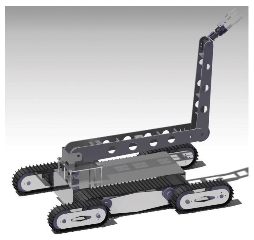 Xaac with robotic arm.