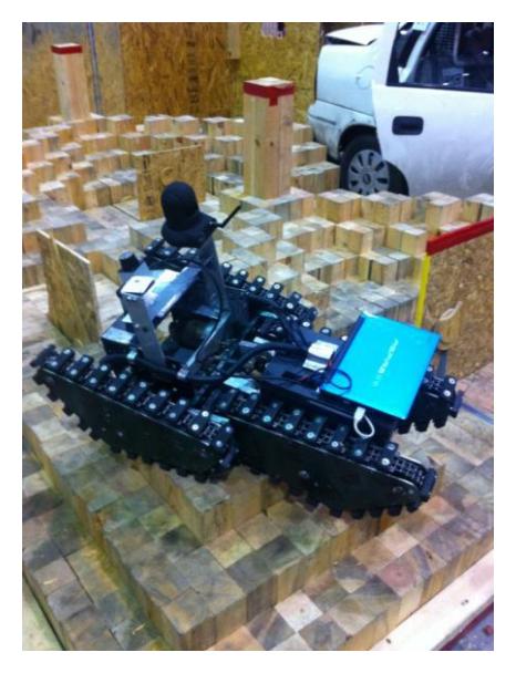 Kauil rescue robot during its participation in Robocup Rescue 2012.