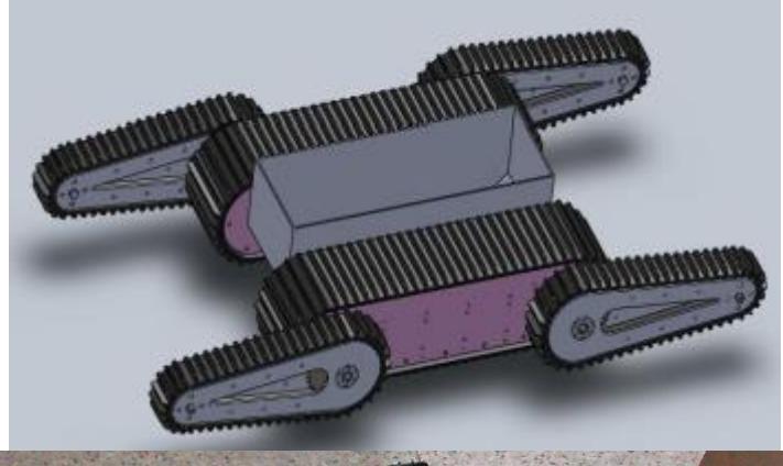 Fig. 15. Tele-operative robot (side view)