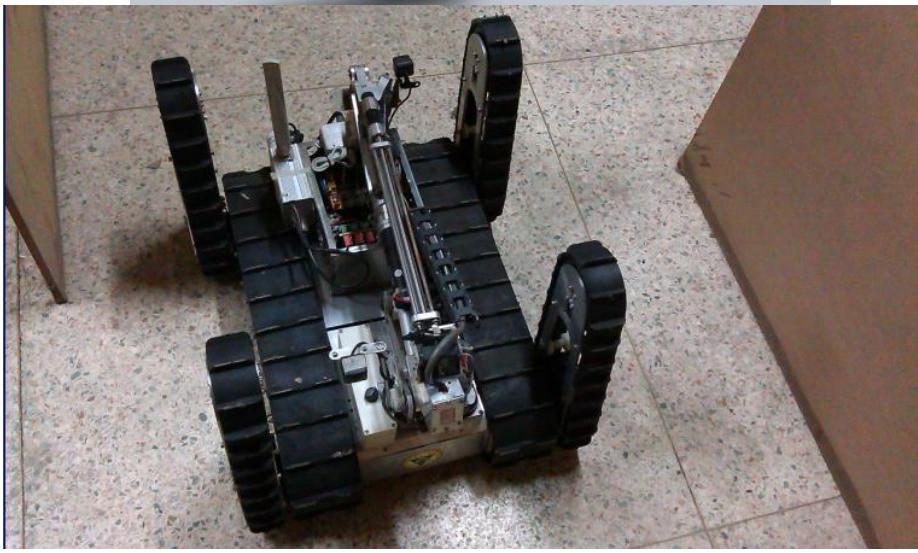 Fig. 15. Tele-operative robot (front view)