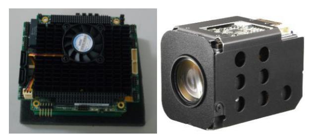 Fig. 6. Embedded computer and camera on tele-operative robot