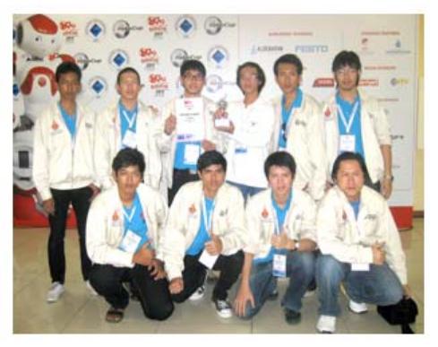 Competition result in the World RoboCup Rescue 2011