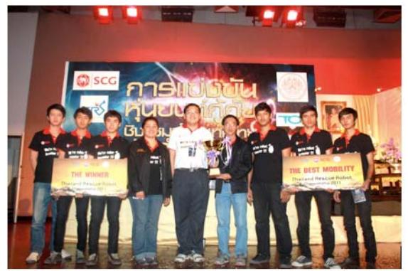 Competition result in Thailand rescue robot championship 2011
