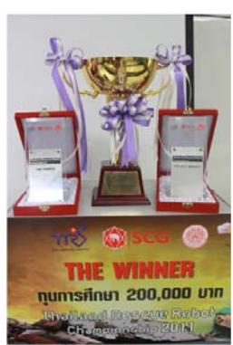 Competition result in Thailand rescue robot championship 2011