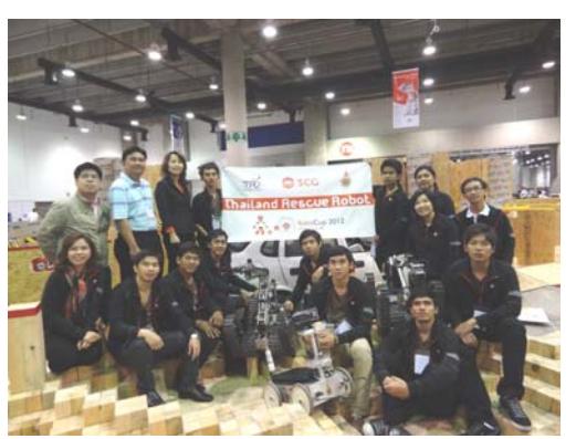 Competition result in the World RoboCup Rescue 2012
