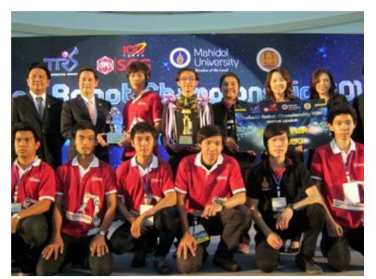Competition result in Thailand rescue robot championship 2012