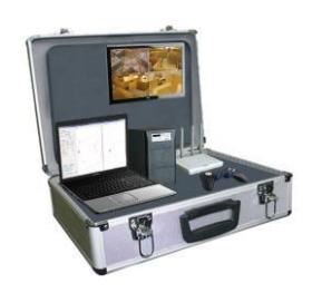 Fig. 1. Aluminum wheeled case to be used to carry all necessary items for the operator station.