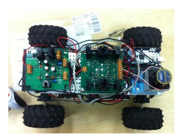 Fig. 4. A picture of the experimental robot used to develop algorithms.
