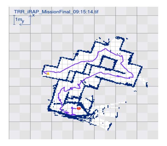 Figure 4: Automatic map generated by iRAP_FURIOUS's software