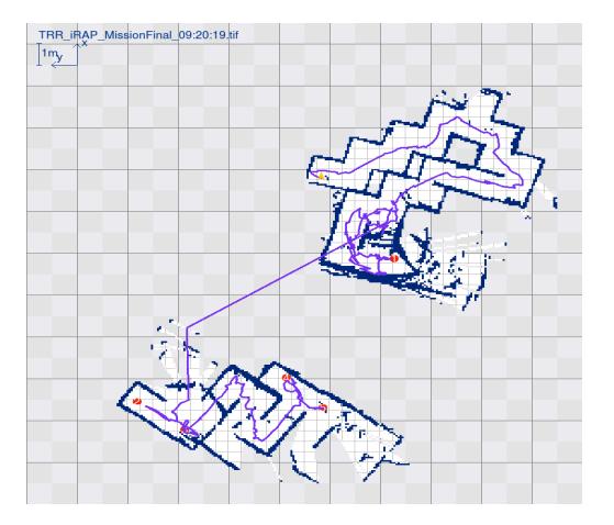 Figure 5: Automatic map generated by iRAP_FURIOUS's software
