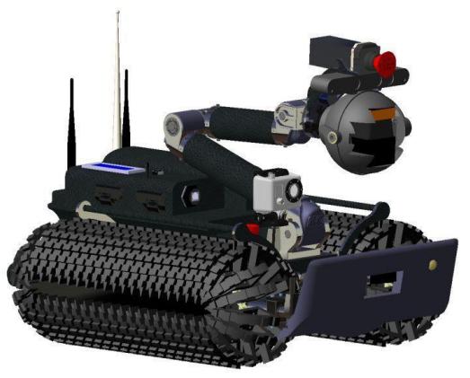 Figure 7: Drawing of the complete robot Black Scorpion I