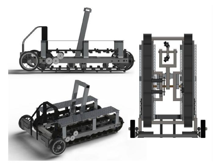 Fig. 4. WRS-Telebot Mobile Base CAD Rendering