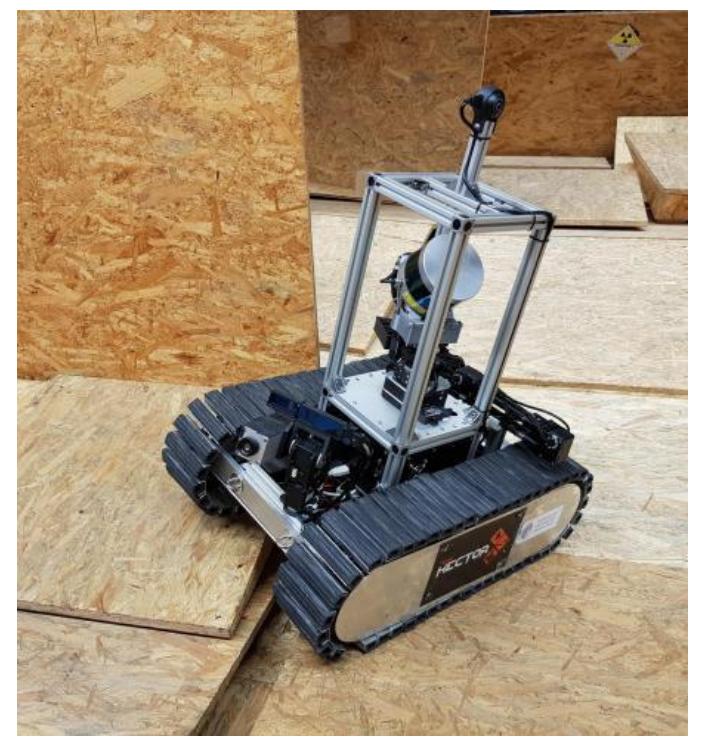 Fig. 1: The Jasmine UGV pictured here at the RoboCup 2018 competition.
