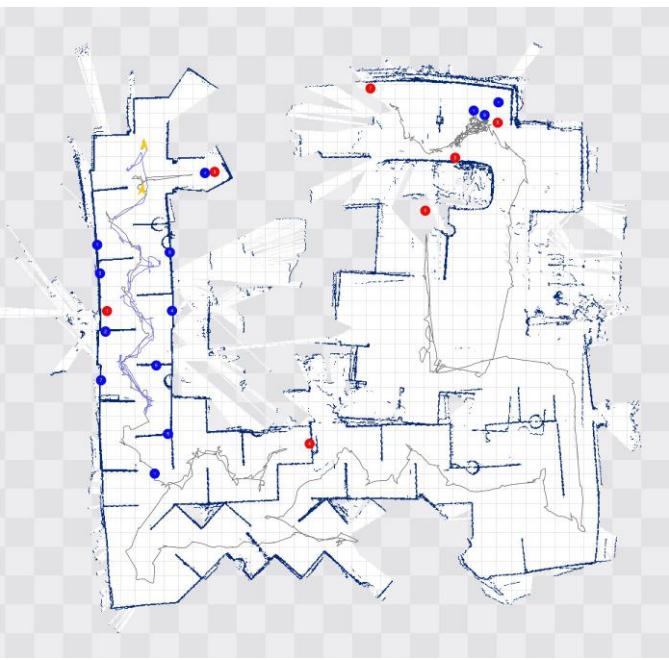 Illustrates the generated merged map by MRL tele-operative robot at the final mission of RoboCup 2018.
