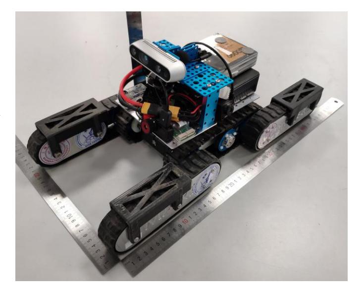 Fig. 1. The MARS Rescue Robot (some of our additional sensors like the thermo camera are not mounted here).