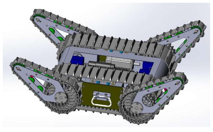 Fig. 11. The overview of the mechanical structure.
