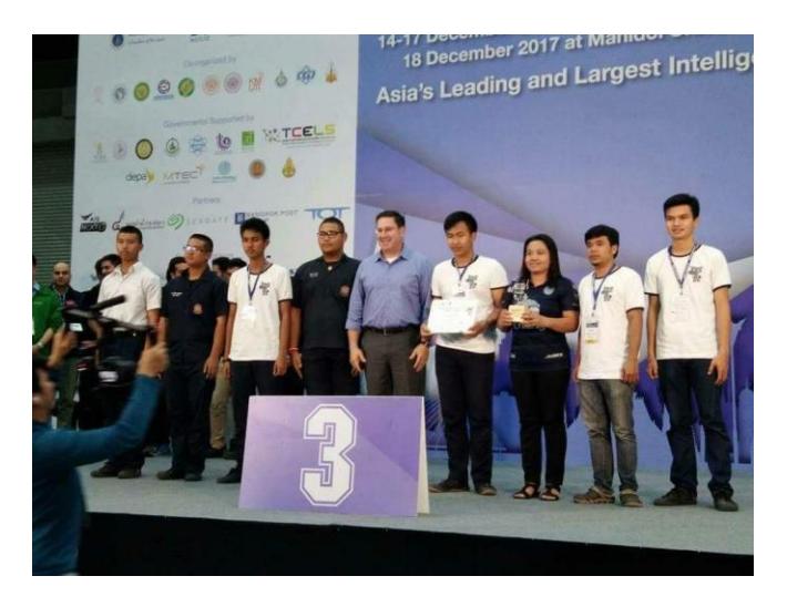 Fig. 3 3rd place in RoboCup – Asia Pacific 2017