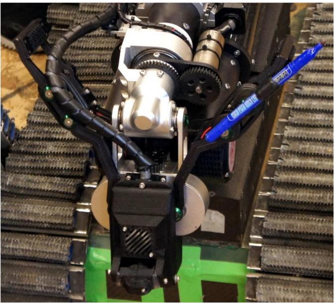 Fig. 3. The novel multi-functional gripper was first used in RoboCup Rescue Robot 2018.