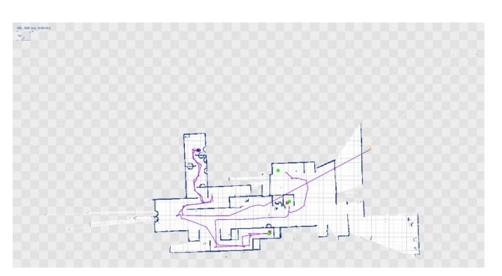 Fig. 7. The automatic map generated by iRAP ROBOT in the final round of the world RoboCup 2017 competition.