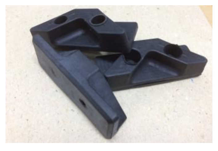 Sample of rubber teeth, designed and manufactured for TeleOp VII