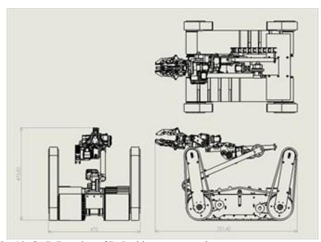 CAD Drawing of R-5 with arm mounted