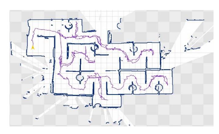 Fig. 9. The automatic map generated by iRAP ROBOT in the final round of the world RoboCup 2019 competition.