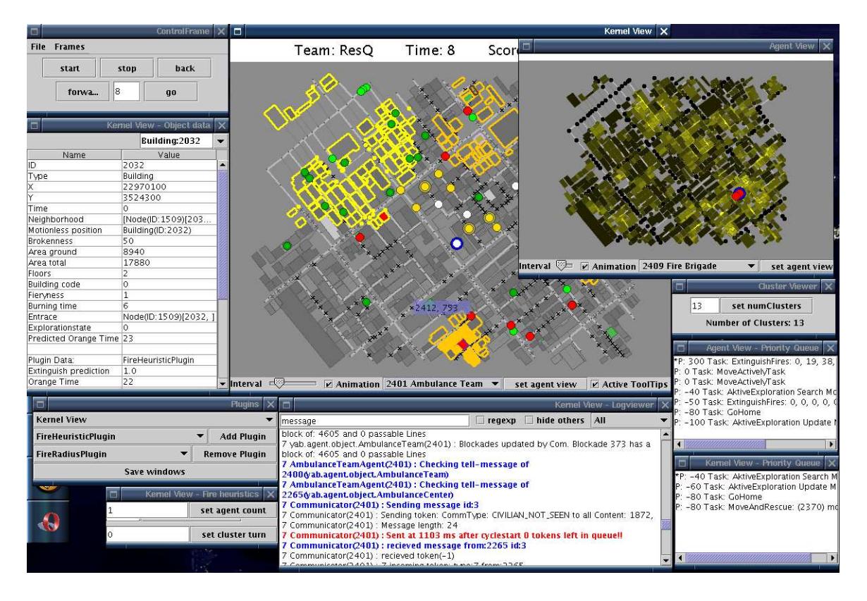 Figure 2: The ResQ-Viewer with several plug-ins