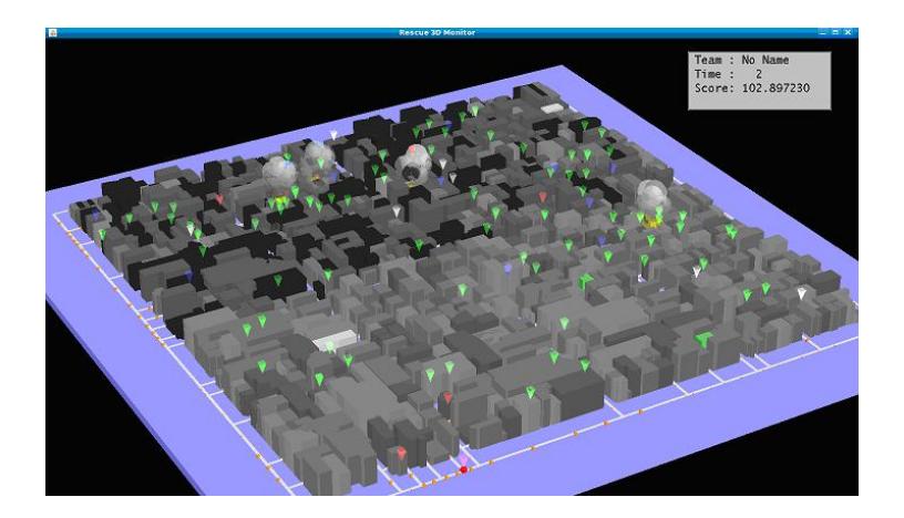Fig. 2: Screen shot of Rescue 3D Monitor windows.