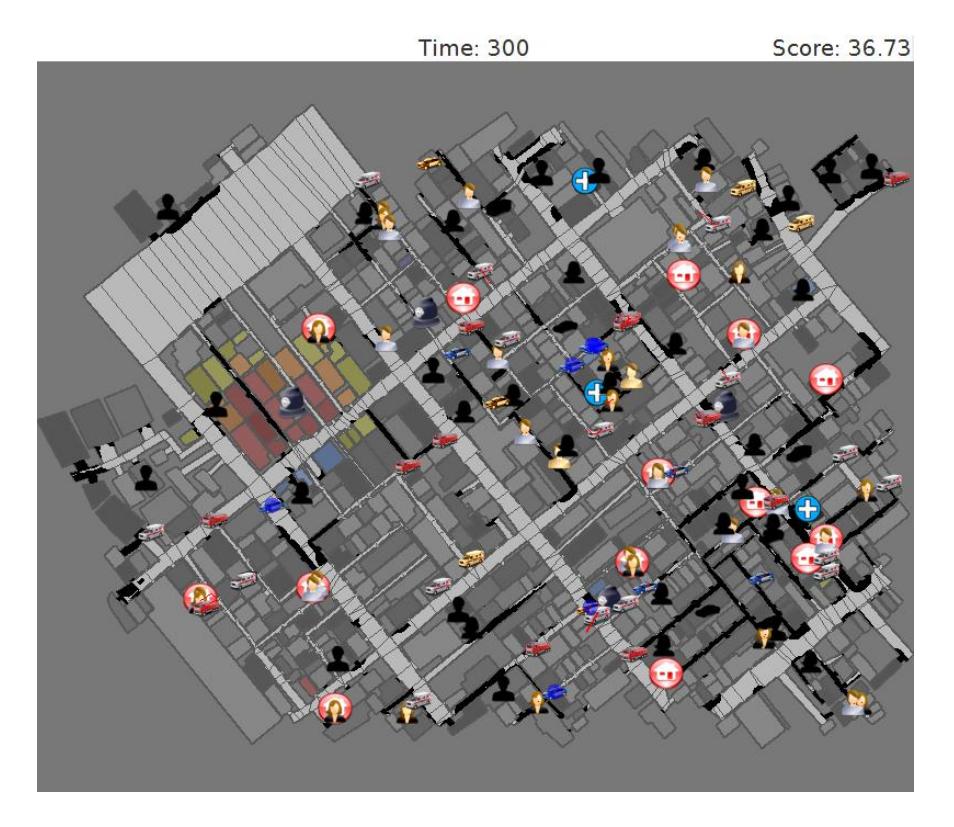 Fig. 2. Final state of Kobe1 map in map viewer.