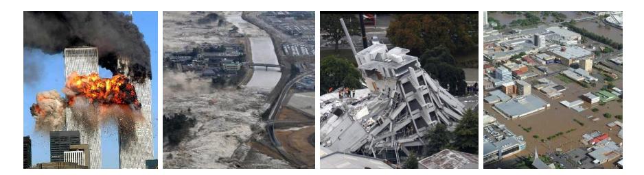 Many disasters have happened after RoboCup Rescue was started. 9.11 WTC (2001), Tohoku earthquake and tsunami (2011), New Zealand earthquake (2011), Australia floods (2011)