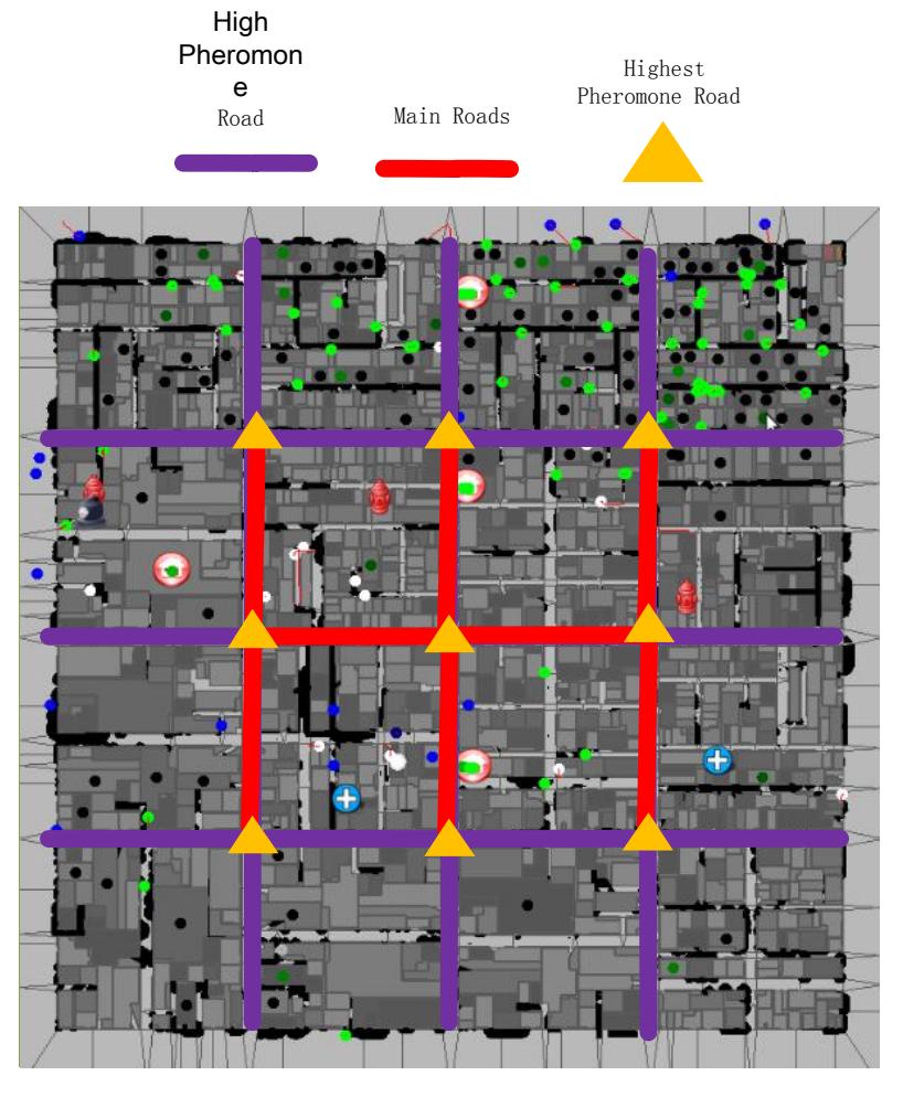 Figure 6. Main Roads of Map VC