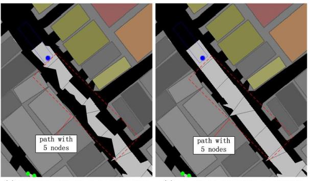 Fig.3. Contrast between clearing with improved method and without