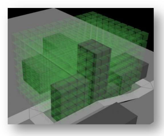 Figure 8 A part of world's 3D grids