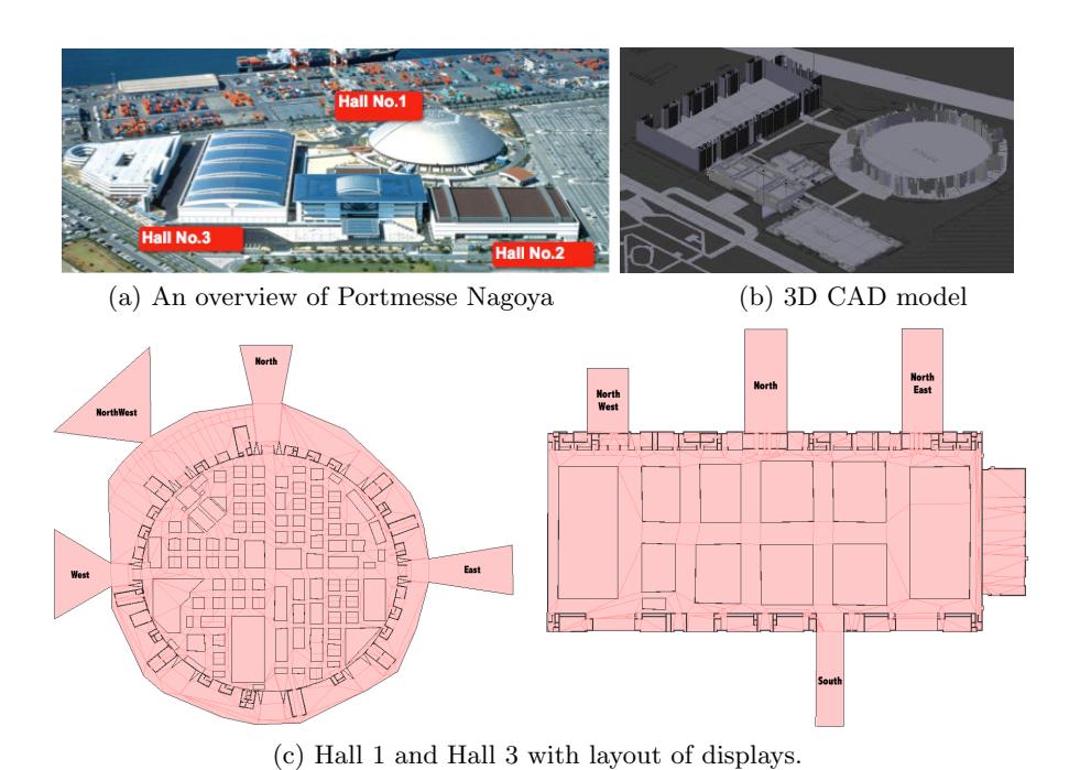 Fig. 1. RoboCup 2017 venue. Nagoya international Exhibition Hall (Portmesse Nagoya)