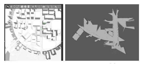 Fig. 4. SLAM scenes of Gazebo