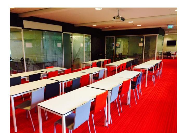Fig. 2. The lecture room of Snellius at the Lorentz Center.