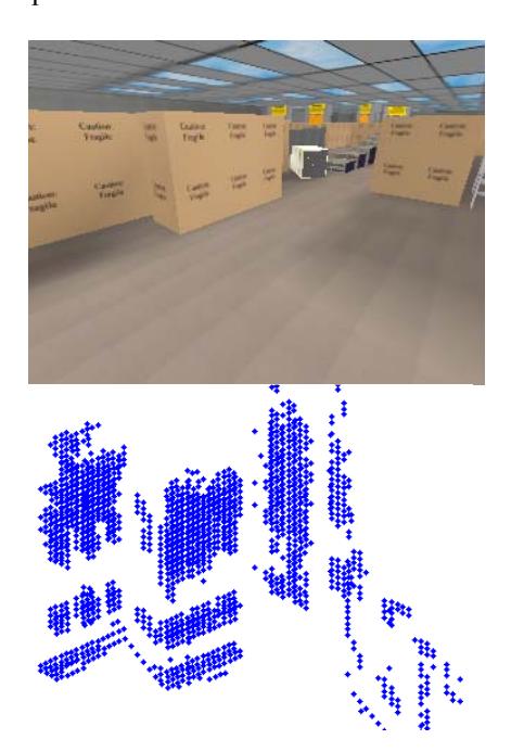 The original image and 3D Map