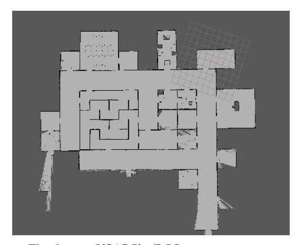 Fig. 6. Using USARSim/ROS for generating map