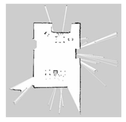 Fig. 1. Output map from the AUT robotic laboratory (using hector_slam package [3])