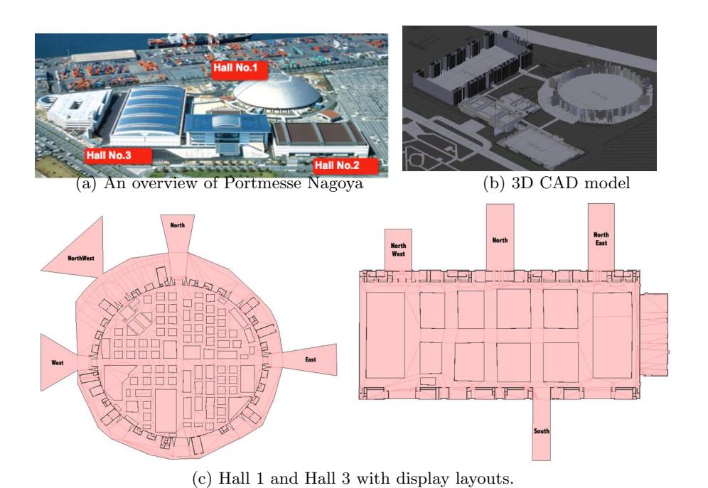 Fig. 3. RoboCup 2017 venue. Nagoya International Exhibition Hall (Portmesse Nagoya)