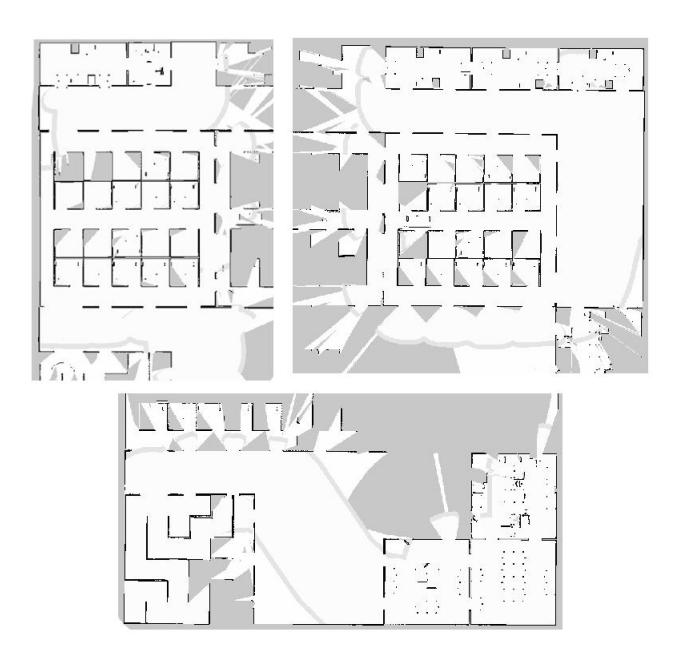 Fig. 4. Single robot runs using SLAM.