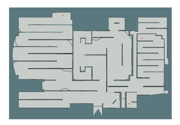 Final map of Robocup 2016 VRL Final Run 2 Retry constructed by our multirobot SLAM algorithm.
